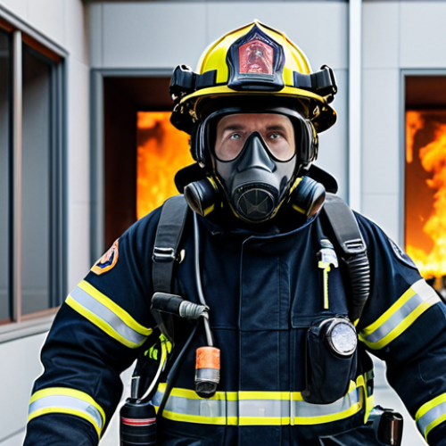 VR Training Simulation**

"A firefighter fully clothed in appropriate protective gear, inside a realistic VR training simulation of a burning building, practicing rescue techniques, safe for work, professional training environment, perfect anatomy, correct proportions, well-formed hands, proper finger count, natural pose, appropriate content, fully clothed, professional."

**