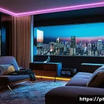 VR 관광 - **Prompt 1: Immersive Urban Exploration from Home**
    "A young adult, perhaps in their late 20s, s...