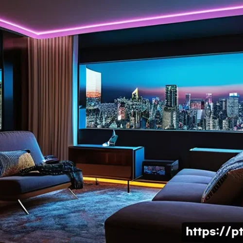 VR 관광 - **Prompt 1: Immersive Urban Exploration from Home**
    "A young adult, perhaps in their late 20s, s...