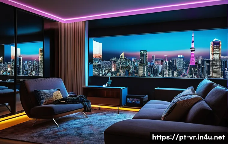 VR 관광 - **Prompt 1: Immersive Urban Exploration from Home**
    "A young adult, perhaps in their late 20s, s...